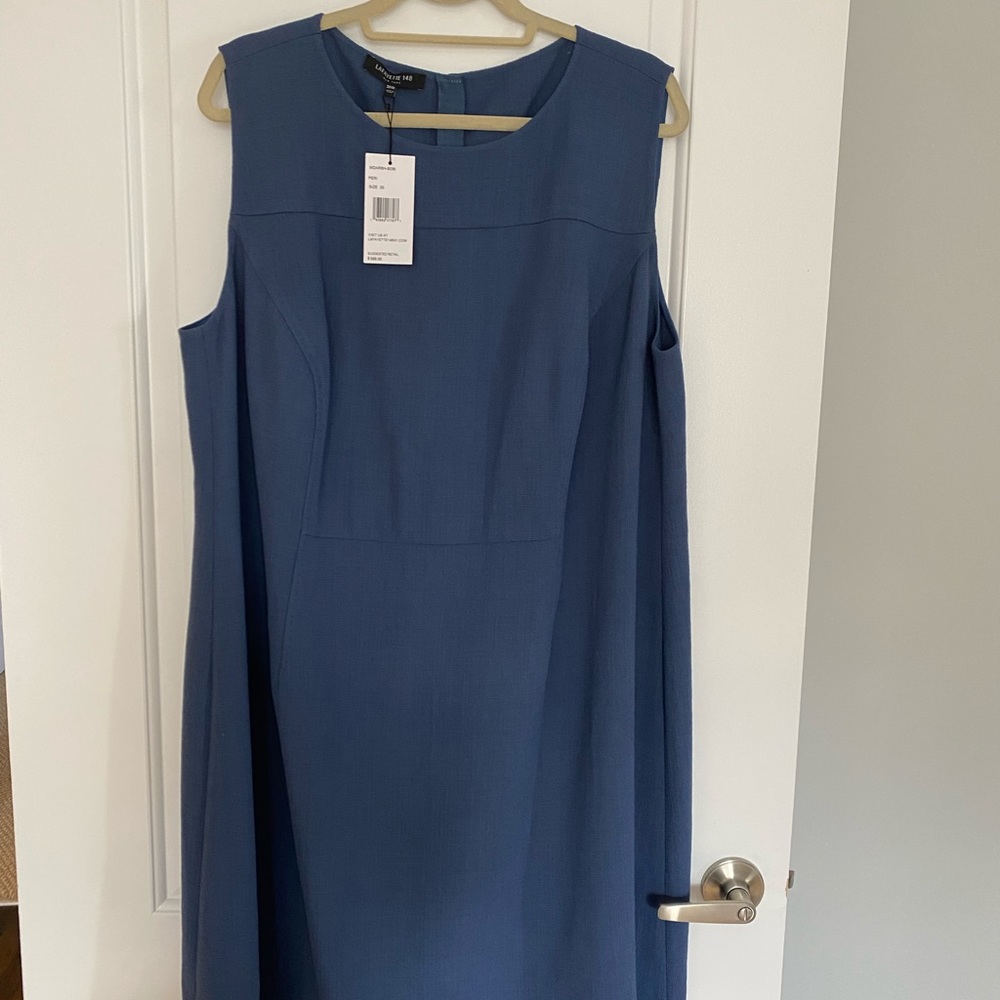 NWT Lafayette 148 Blue Dress Plus Size 20W